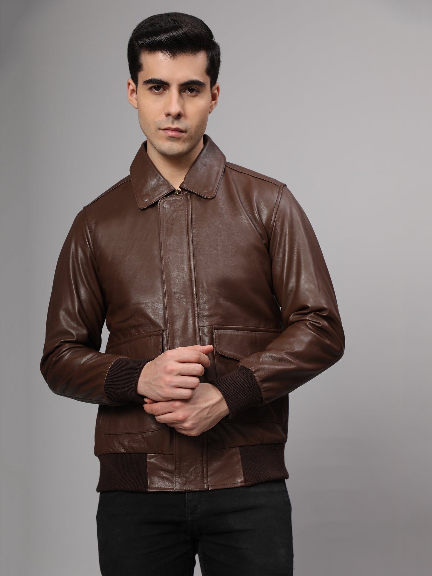 Theory Varsity Jacket | Genuine Leather Jacket for Men