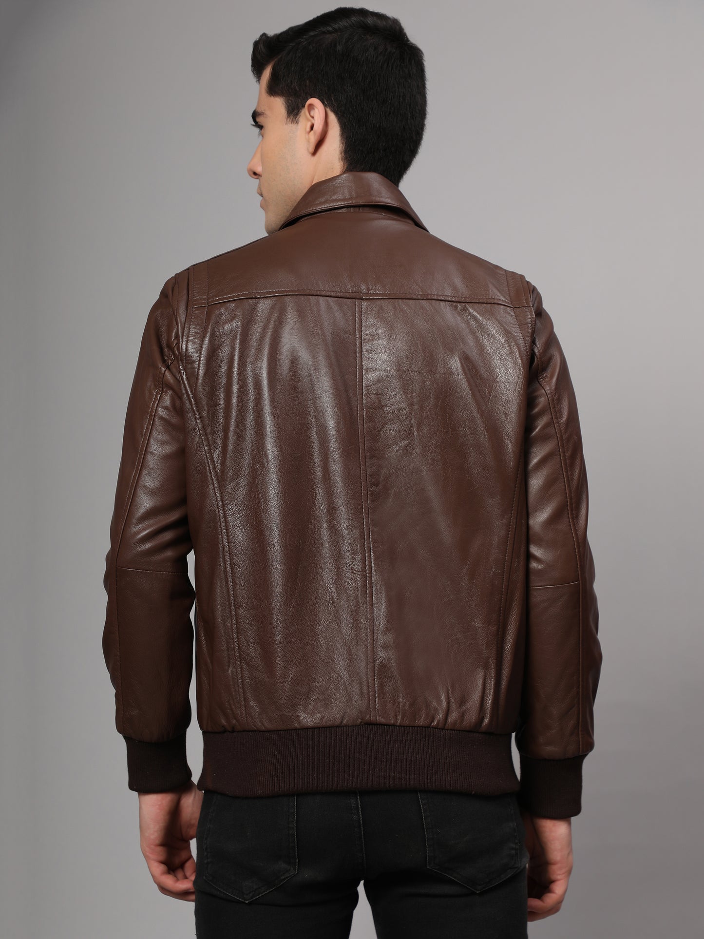 Theory Varsity Jacket | Genuine Leather Jacket for Men