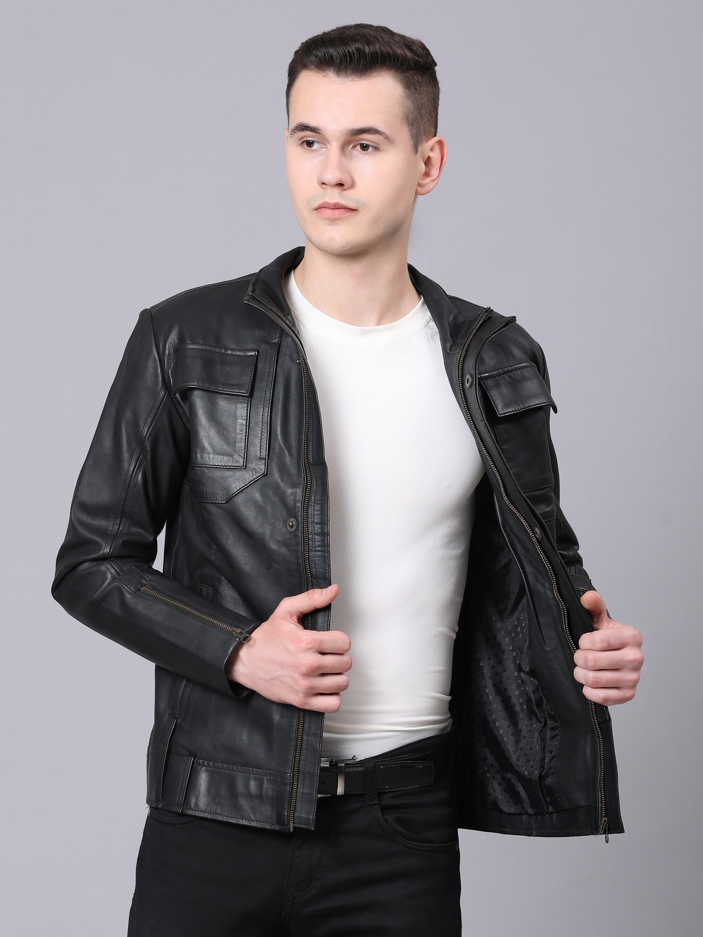 Oakley Sheepskin Bomber Leather Jacket