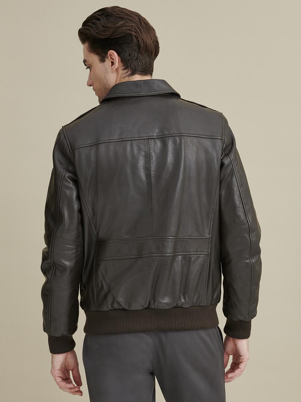 Charmshilp :- Vikram Bomber Leather Jacket