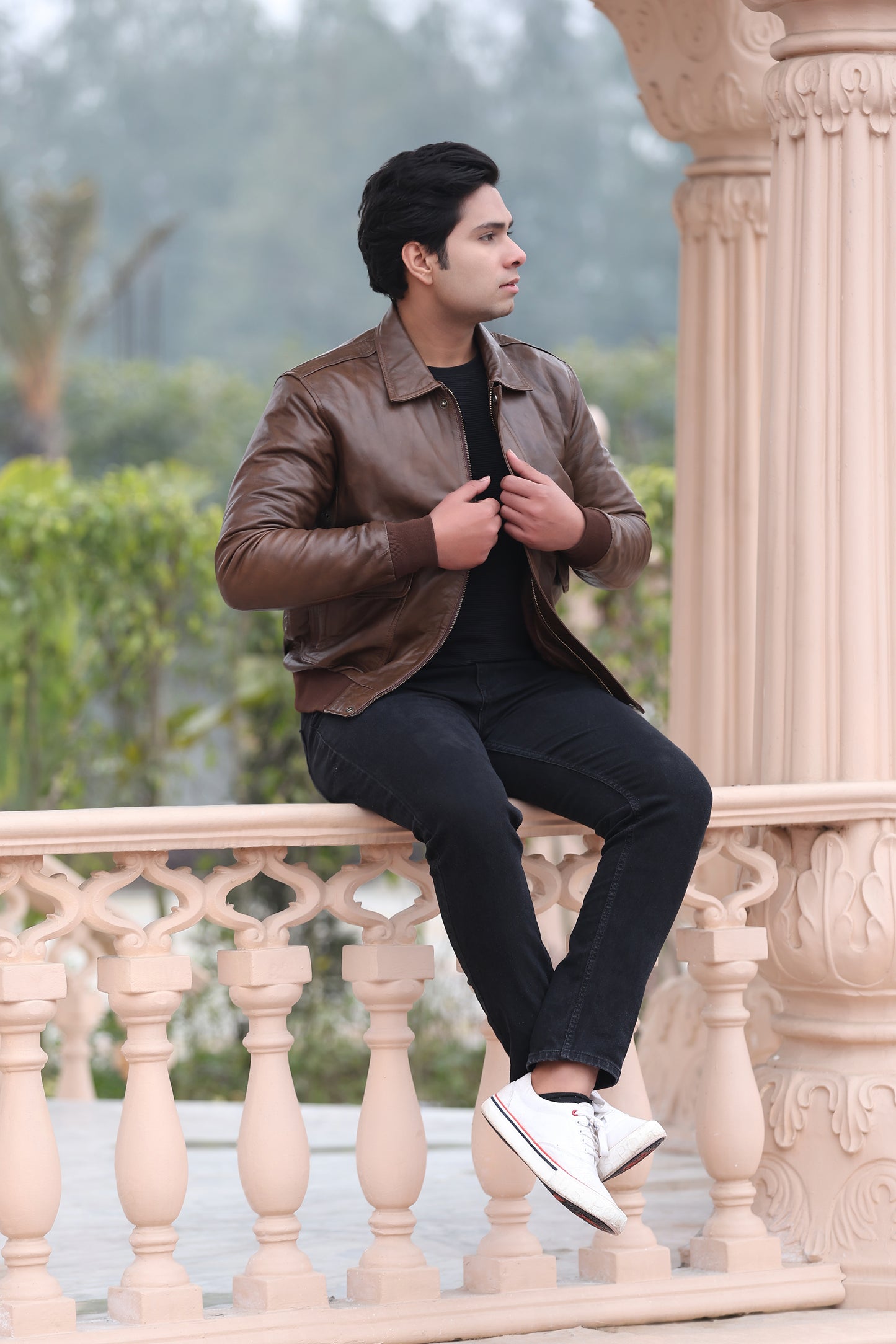 Vikram Bomber Sheep Skin Leather Jacket || Charmshilp