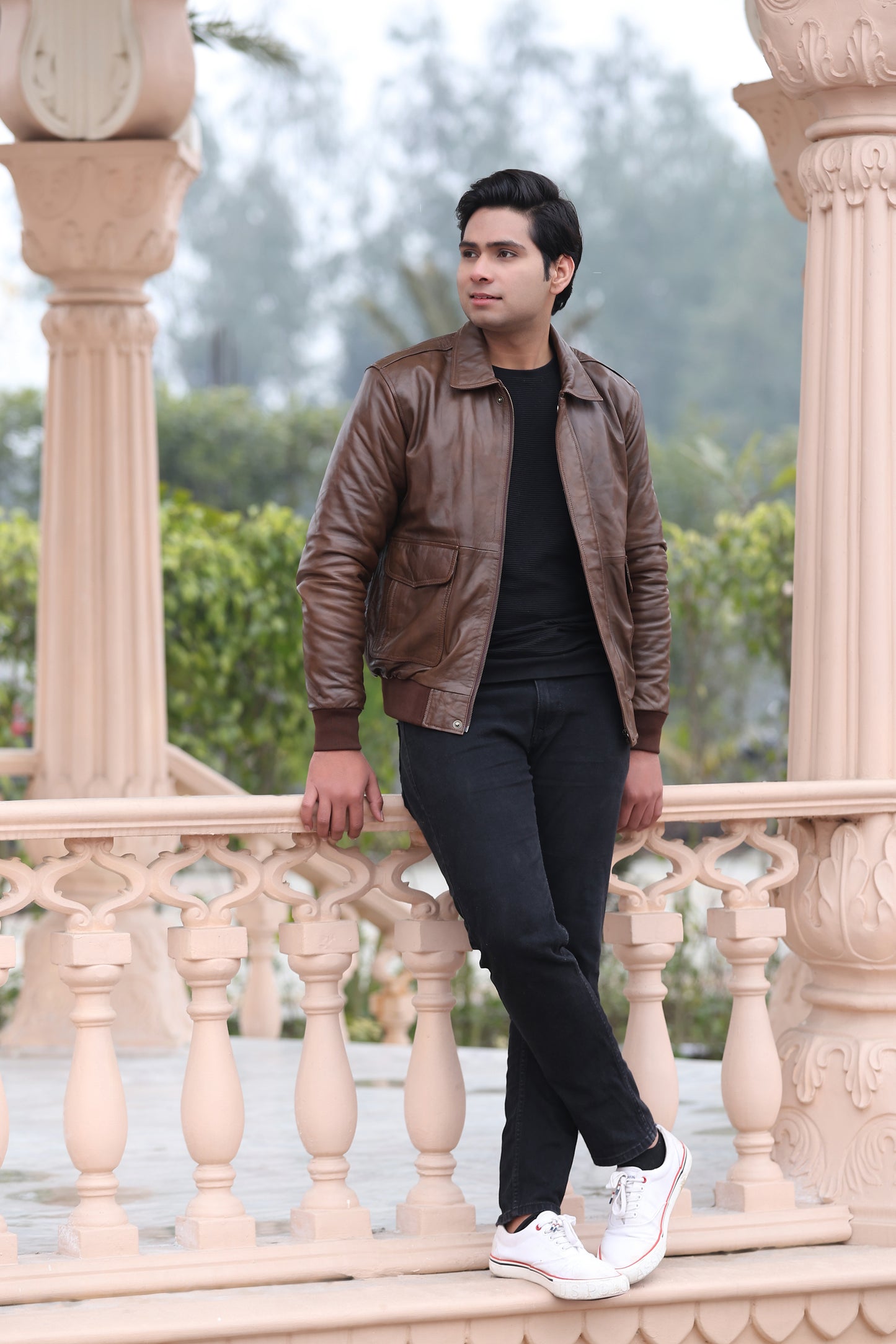 Vikram Bomber Sheep Skin Leather Jacket || Charmshilp