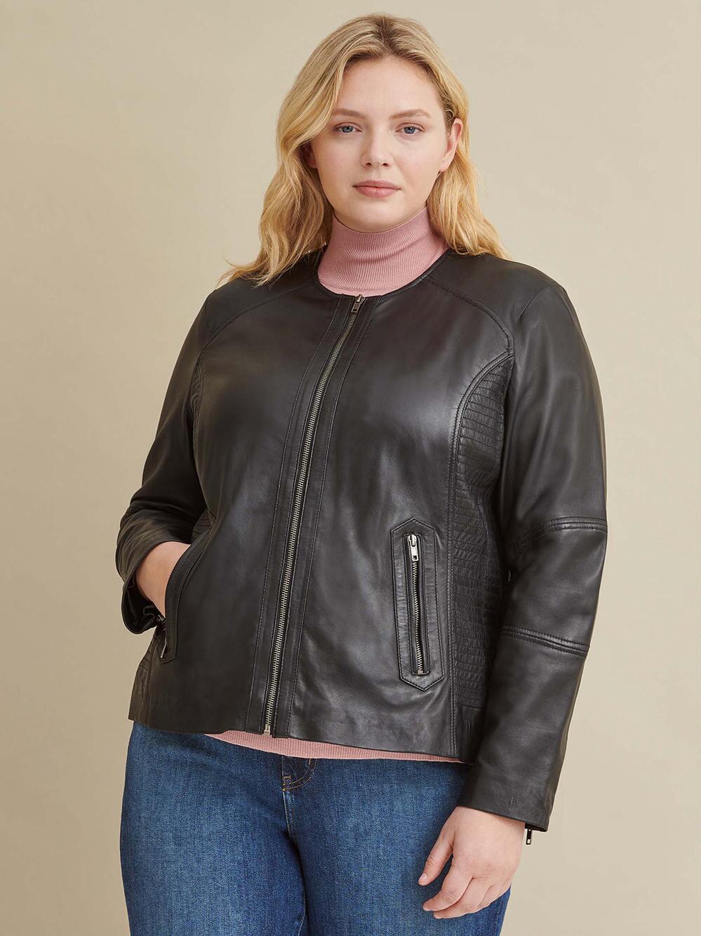 Azura Washed Sheepskin Leather Jacket