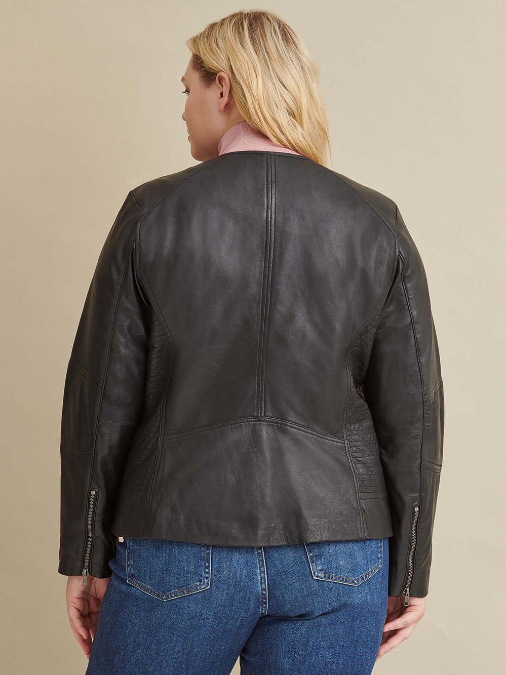 Azura Washed Sheepskin Leather Jacket