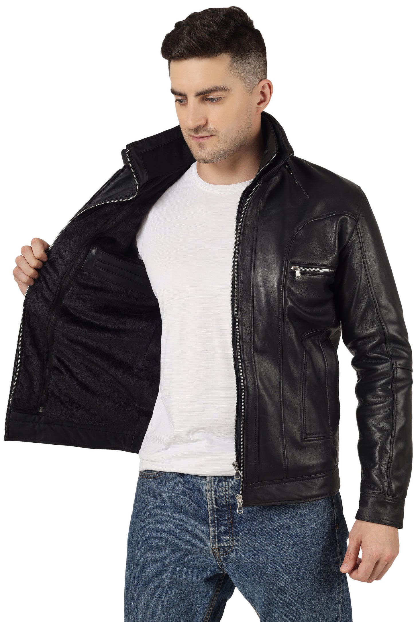 Charmshilp :- Cleveland Bomber Leather Jacket