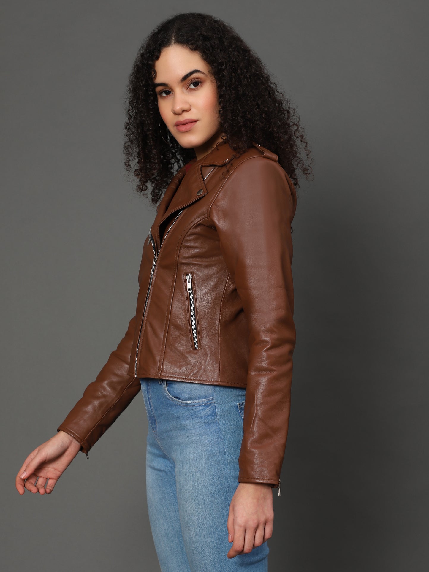 Italian Lambskin Moto Leather Jacket || Charmshilp