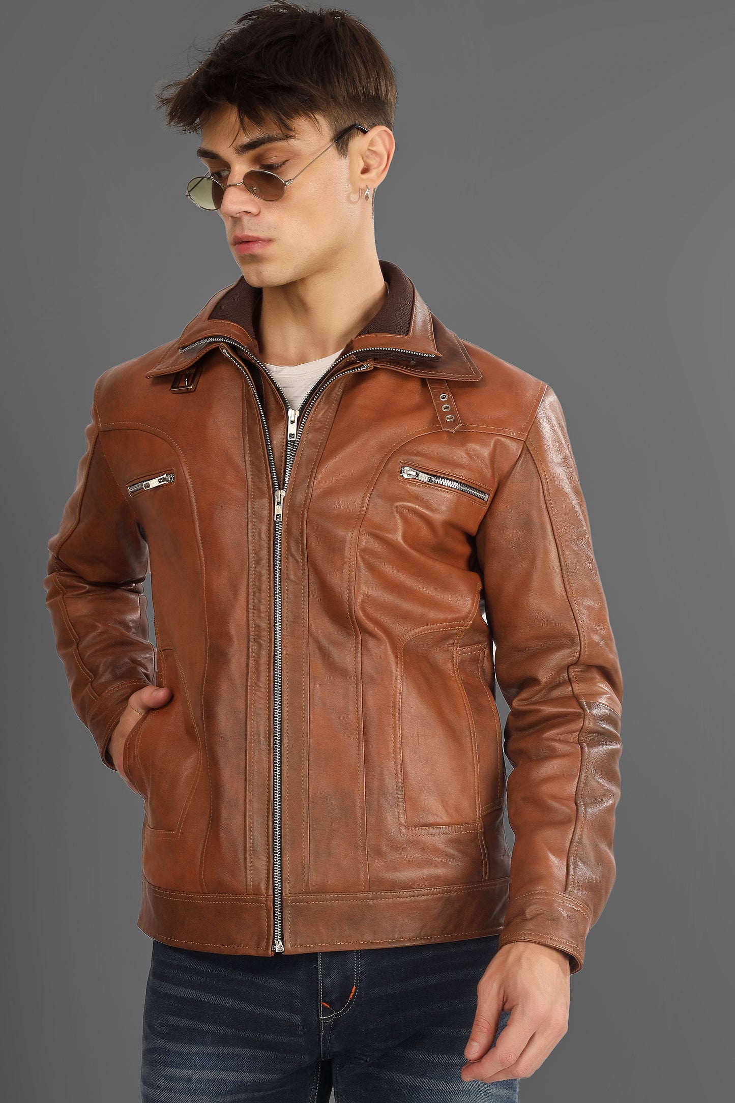 Cleveland Bomber Leather Jacket