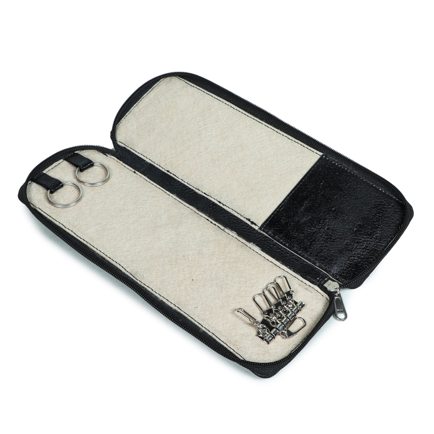 Bank Locker Key Chain Pouch in Genuine Leather