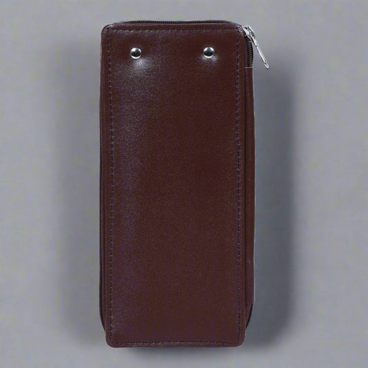 Brownish Bank Locker Key Chain Pouch in Genuine Leather