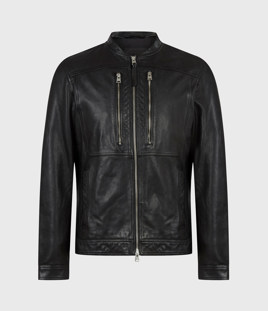 Ravine Moto Leather Jacket | Double Zip For Casual Moment