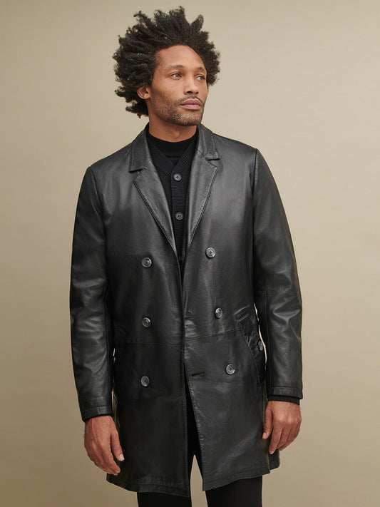 The Northern Nomad Sheepskin leather Long Coat